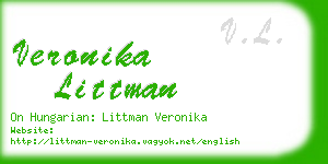 veronika littman business card